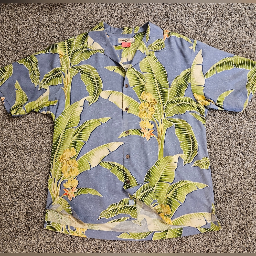 Tommy Bahama Hawaiian Aloha Men's Button-Up Shirt Size Large - Picture 2 of 15